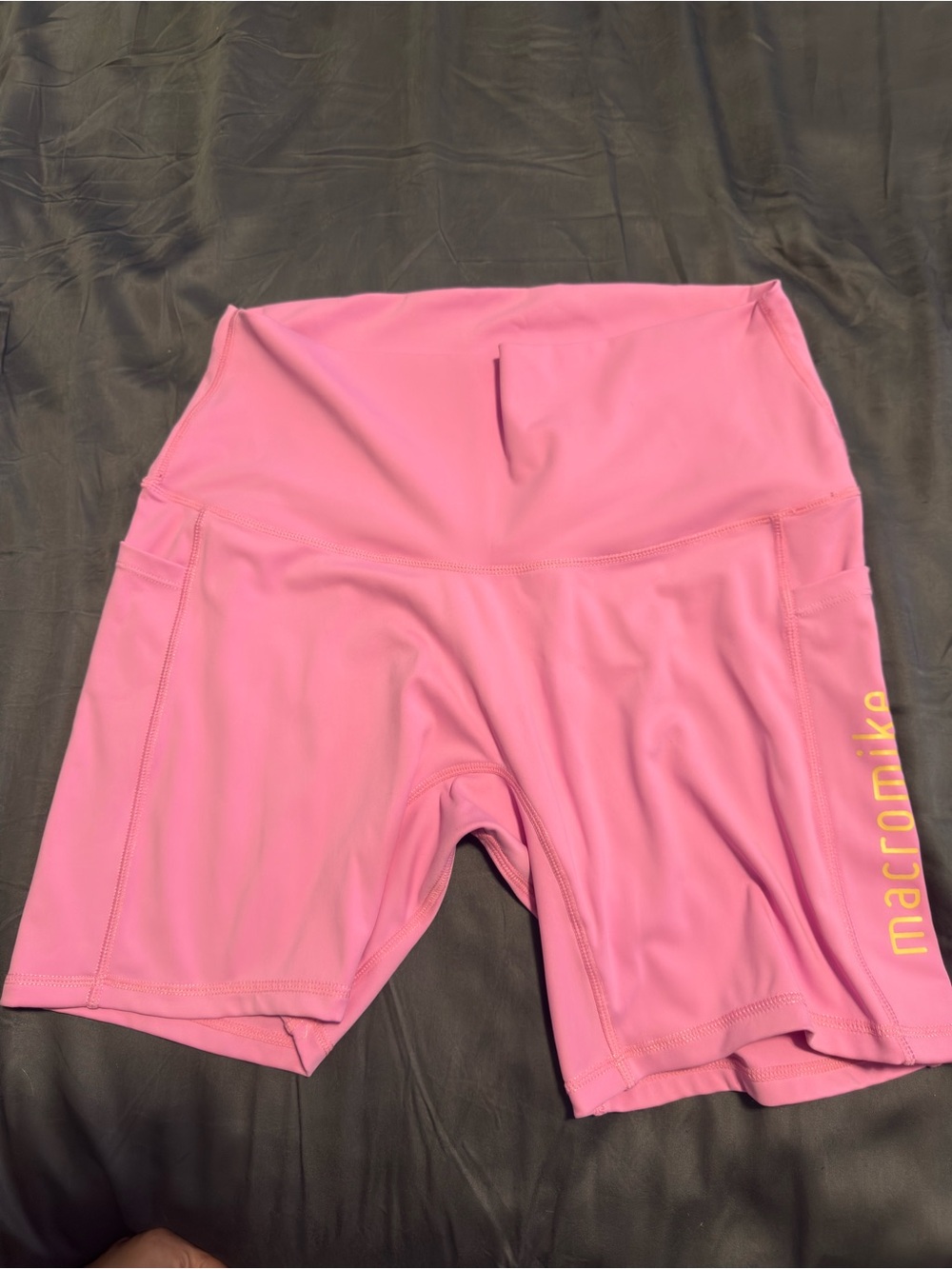 moana bikini Pink High-Rise Bike Shorts with Side Pockets